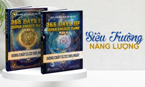 Bộ 2 Sách Song Ngữ Anh-Việt 365 Ngày Dòng Chảy Siêu Trường Năng Lượng-365 Days Of Supper Energy Flow- Tặng Kèm Audio